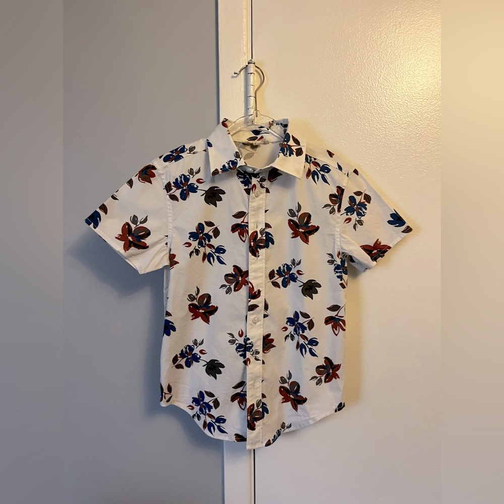 Appaman Floral Short Sleeve button down shirt